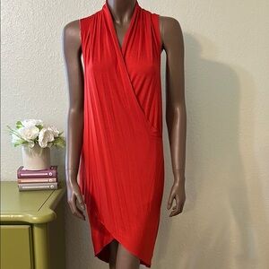 Saint Grace Elegant Asymmetrical Faux Wrap Dress
